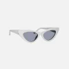 Sale The Attico Dora Frames White With Grey Lens