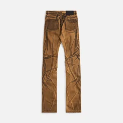 Best Sale Ottolinger Drape Denim Pants Brown Black Paint