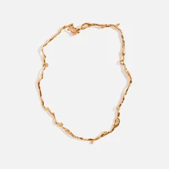 Outlet Faris Drip Collar Necklace In 14K Gold-Plated Bronze