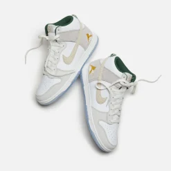 Flash Sale Nike Dunk Hi Prm Gm Summit White / Desert Ore / Light Bone / Evergreen