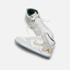 Flash Sale Nike Dunk Hi Prm Gm Summit White / Desert Ore / Light Bone / Evergreen