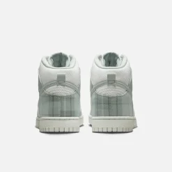 Fashion Nike Dunk Hi Retro Se Summit White / Light Silver / Light Green