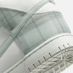 Fashion Nike Dunk Hi Retro Se Summit White / Light Silver / Light Green