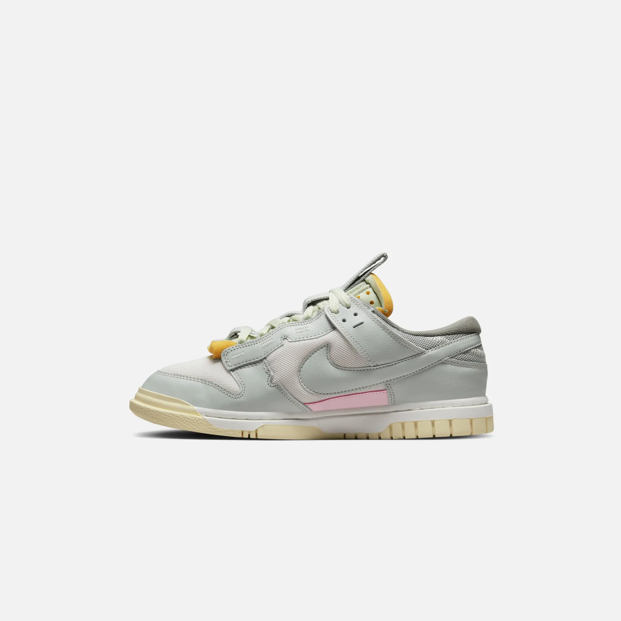 New Nike Dunk Jumbo White / Light Silver / Mint Foam / Pink Foam / Light Smoke Grey