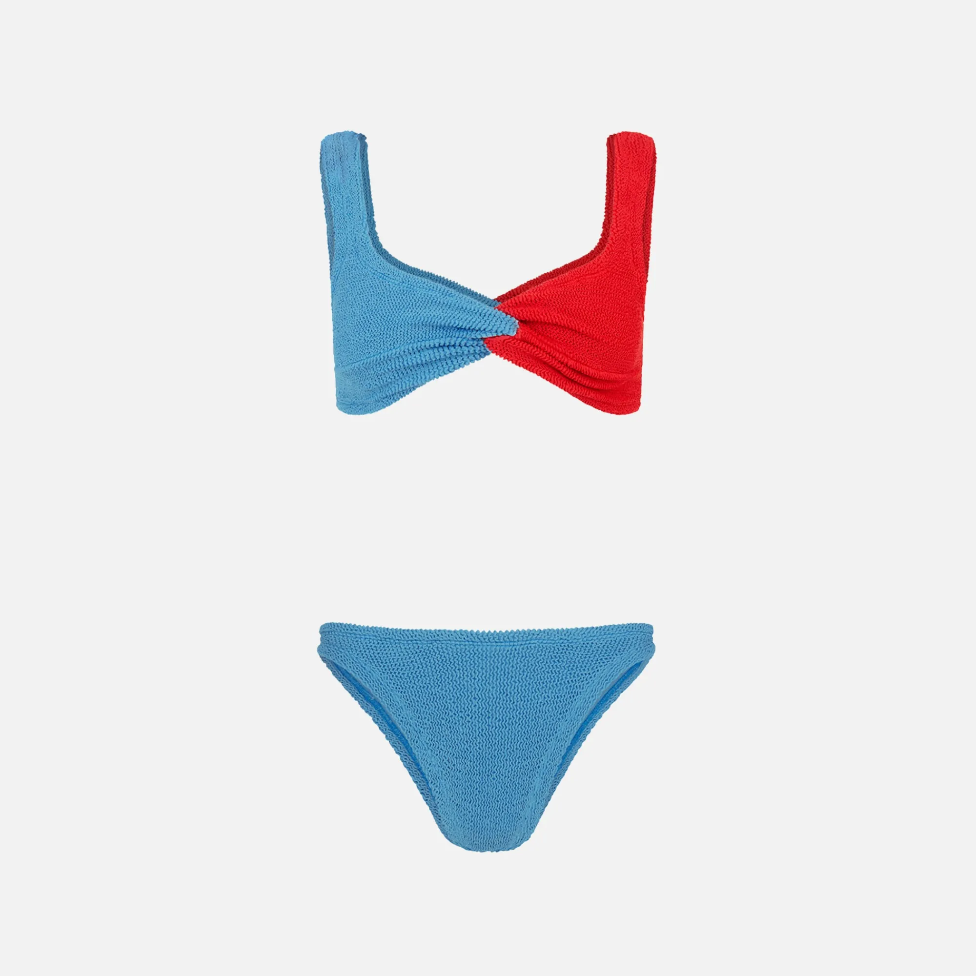 Cheap Hunza G Duo Chelsea Bikini Sky Blue / Red