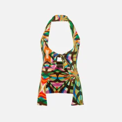 Discount Siedres Dylan Tie Front Top Kaleidoscope