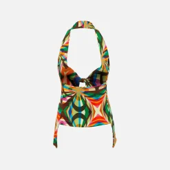 Discount Siedres Dylan Tie Front Top Kaleidoscope