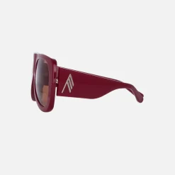 Clearance The Attico Edie Frames Bordeaux With Bordeaux Lens