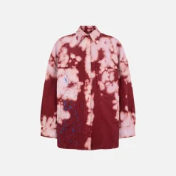 Hot The Attico Elaine Short Coat Pink / Bordeaux