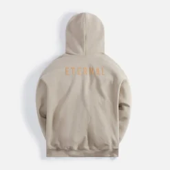 Cheap Fear of God Eternal Cotton Fleece Hoodie Dusty Beige
