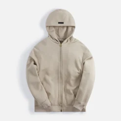 Discount Fear of God Eternal Cotton Fleece Zip Hoodie Dusty Beige