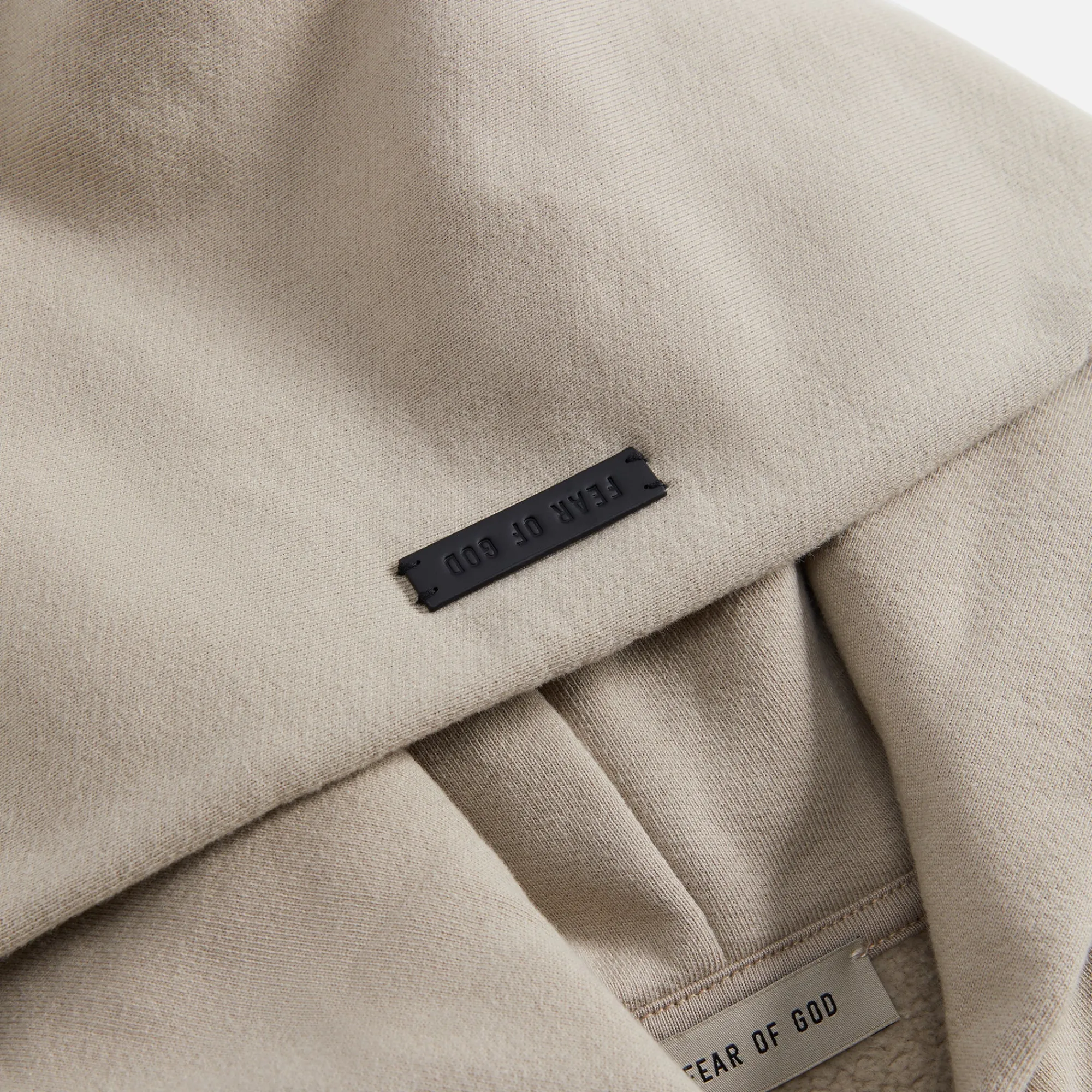 Discount Fear of God Eternal Cotton Fleece Zip Hoodie Dusty Beige