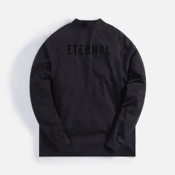 Fashion Fear of God Eternal Cotton Long Sleeves Tee Black