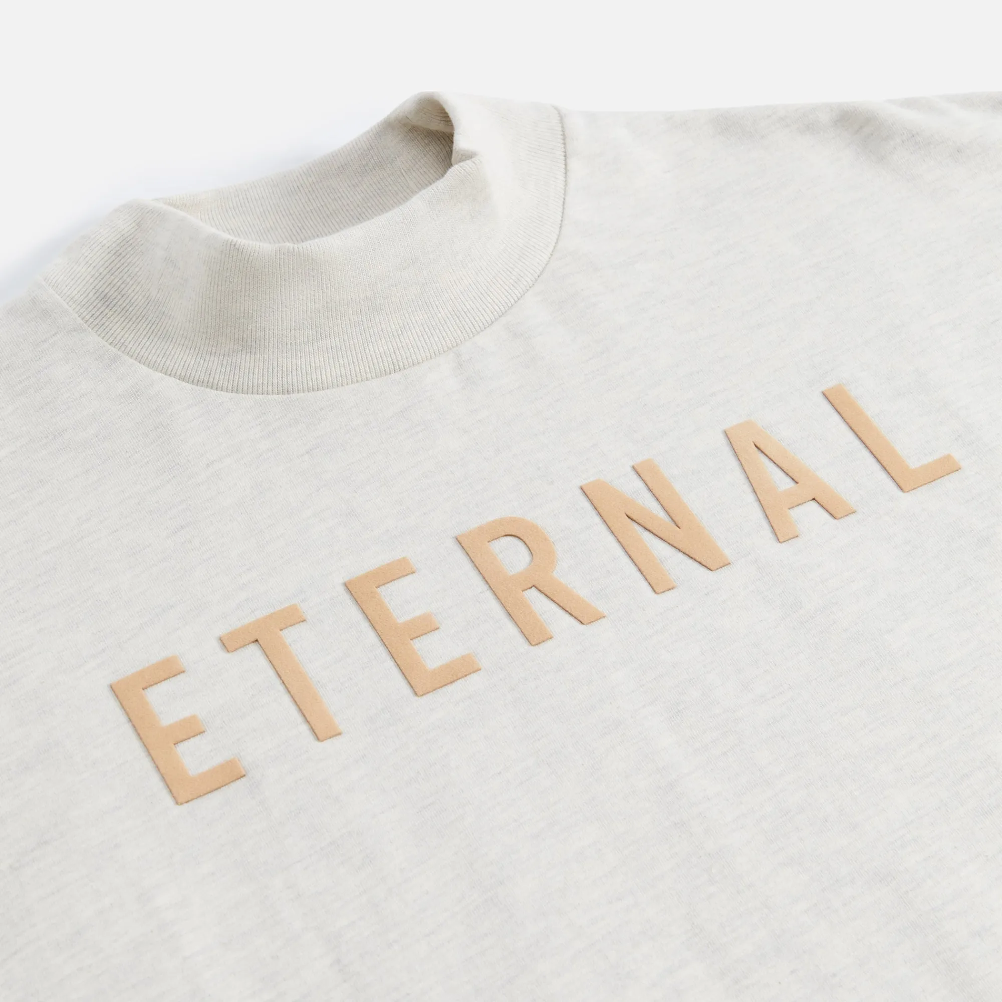 Store Fear of God Eternal Cotton Long Sleeve Tee Warm Heather Oatmeal