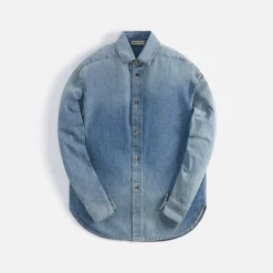 Hot Fear of God Eternal Denim Shirt 5 Year Indigo