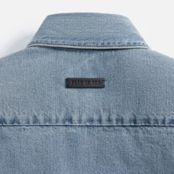 Hot Fear of God Eternal Denim Shirt 5 Year Indigo