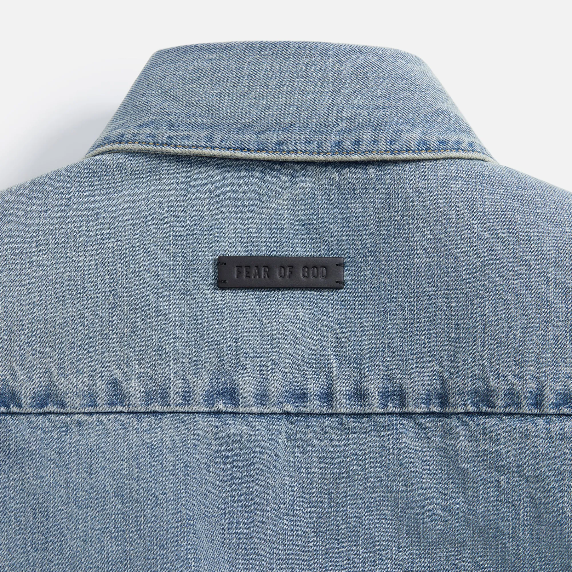 Hot Fear of God Eternal Denim Shirt 5 Year Indigo