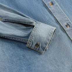 Hot Fear of God Eternal Denim Shirt 5 Year Indigo