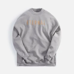 Cheap Fear of God Eternal Fleece Crewneck Warm Heather Grey