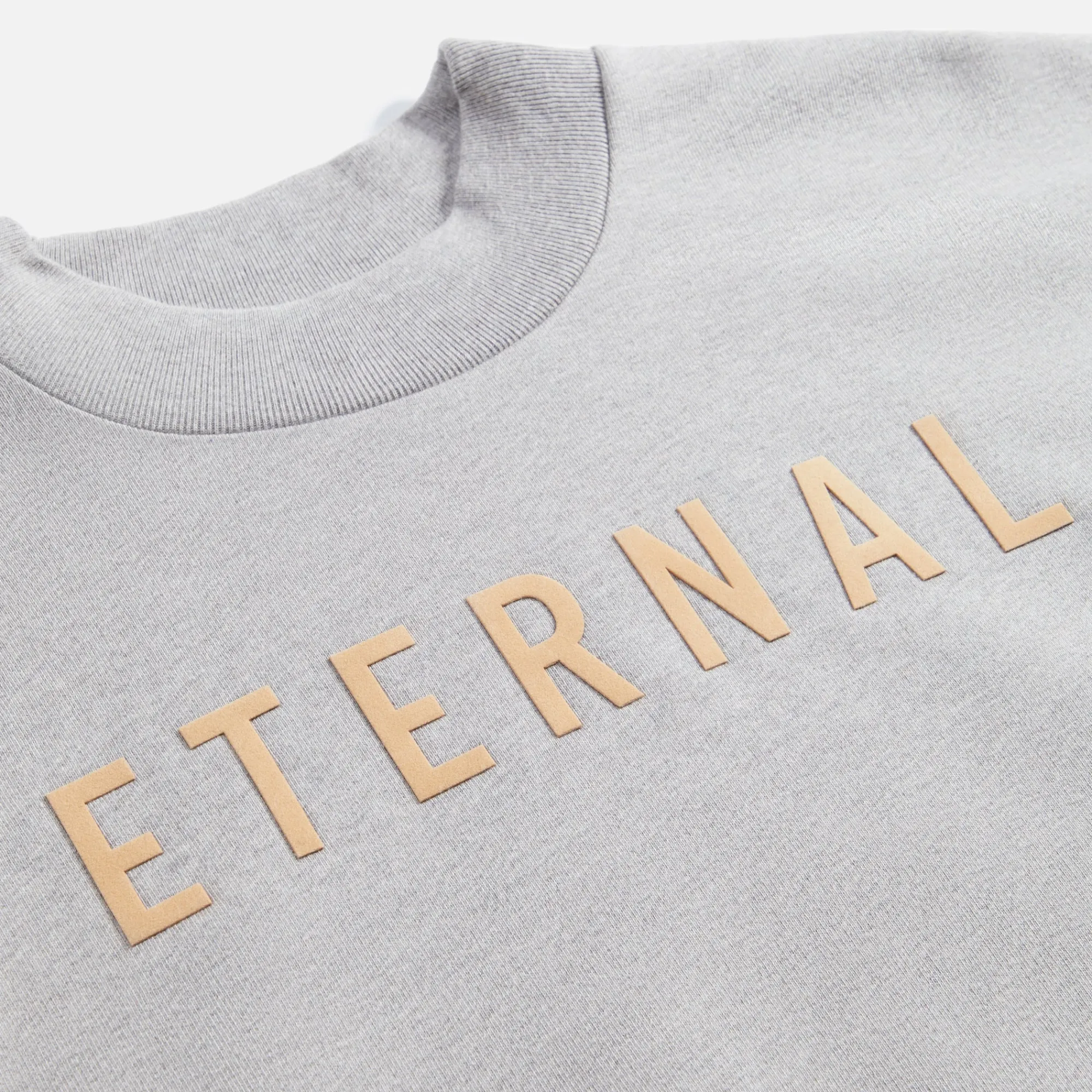 Cheap Fear of God Eternal Fleece Crewneck Warm Heather Grey