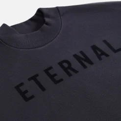 New Fear of God Eternal Fleece Crewneck Black
