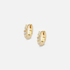 Hot Hatton Labs Eternity Hoop Earrings Gold