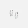 Fashion Hatton Labs Eternity Hoop Earrings Silver