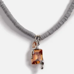 Online Alan Crocetti Exclusive Raver Necklace Champagne Rhodium / Vermeil