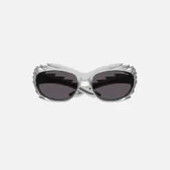 Flash Sale Balenciaga Extreme Frame Metallic Silver / Smoke Lens