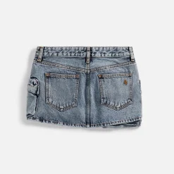 Flash Sale The Attico Fay Mini Skirt Vintage Blue