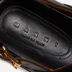 Discount Marni Fb Crisscross Sandal Smooth Calf Leather Black