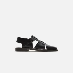 Store Lemaire Fisherman Sandals Black