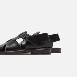 Store Lemaire Fisherman Sandals Black