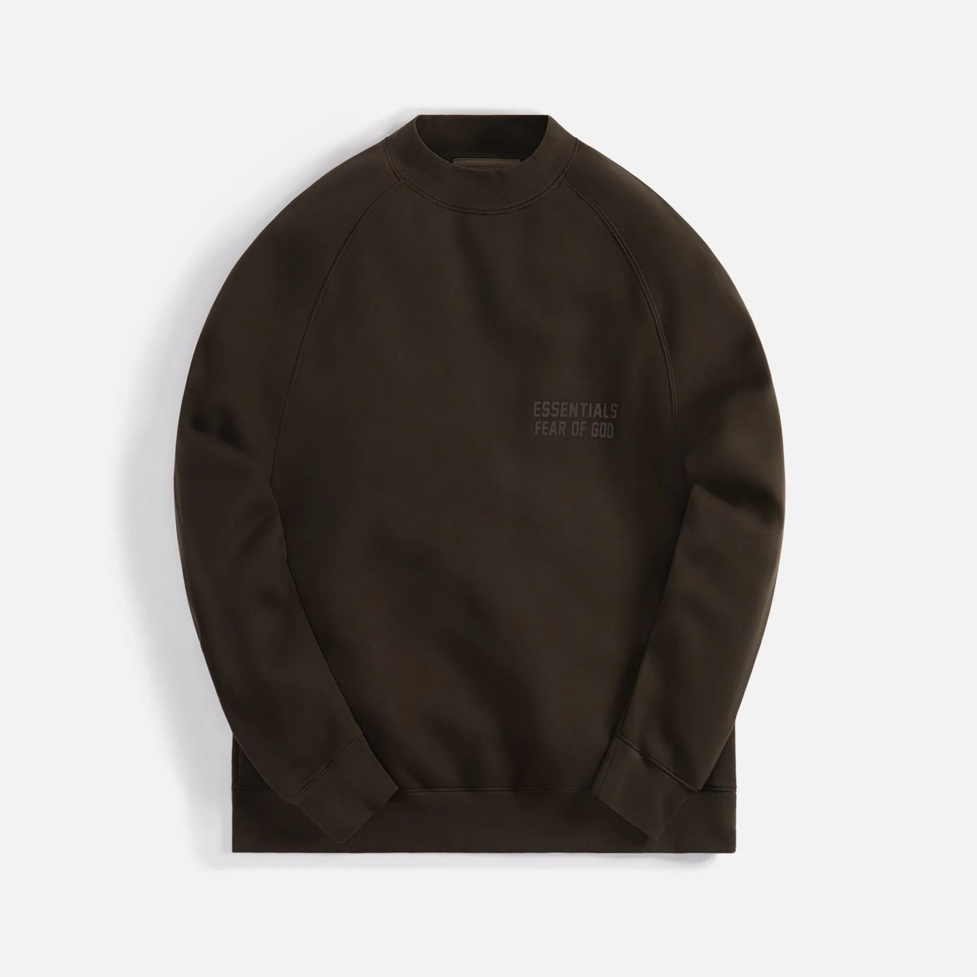 Fashion Essentials Fleece Crewneck Sweatshirt Off-Black
