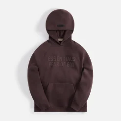 Discount Essentials Fleece Hoodie Plum