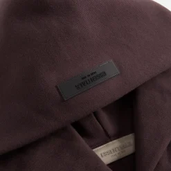 Clearance Essentials Fleece Relxed Hoodie Plum