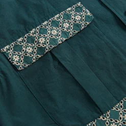 Best Sale Nicholas Daley Flower Embroidery Shirt Green / Beige