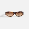 New Flatlist Frankie Tortoise Sunglasses Brown Gradient Lens