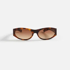 New Flatlist Frankie Tortoise Sunglasses Brown Gradient Lens