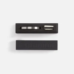 Discount Le Gramme 21G Bracelet 925 Sterling Sliver Slick Brushed Black Sterling Sliver