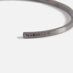 Best Sale Le Gramme 7G Bracelet Slick Brushed 925 Black Sterling Silver -Silver / Black