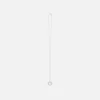 Fashion Le Gramme 2.5G Pendant Brushed Sterling Round Necklace Silver