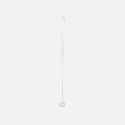 Fashion Le Gramme 2.5G Pendant Brushed Sterling Round Necklace Silver