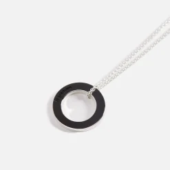 Fashion Le Gramme 2.5G Pendant Brushed Sterling Round Necklace Silver