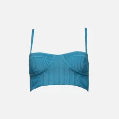 Hot Retrofete Gabi Top Aqua Blue