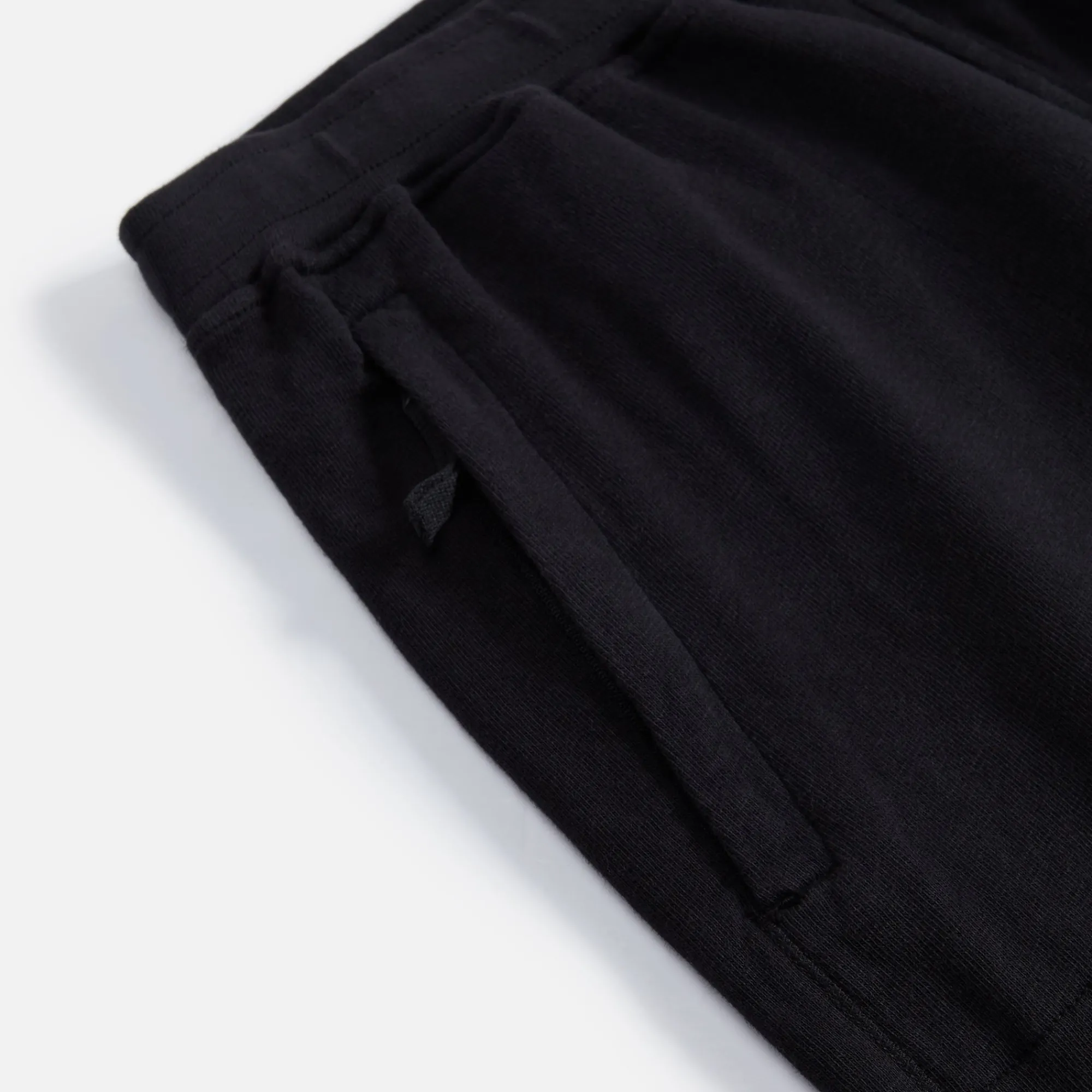 Best Sale Stone Island Garment Dyed Fleece Short Black