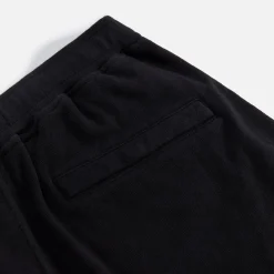 Best Sale Stone Island Garment Dyed Fleece Short Black