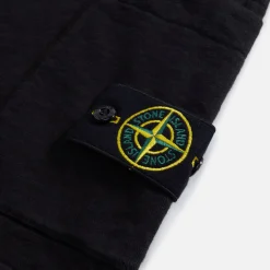 Best Sale Stone Island Garment Dyed Fleece Short Black