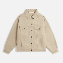 Best Sale Palm Angels Gd Loose Bull Jacket Beige