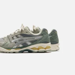 Sale Asics Gel Kayano 14 Olive Grey / Pure Silver